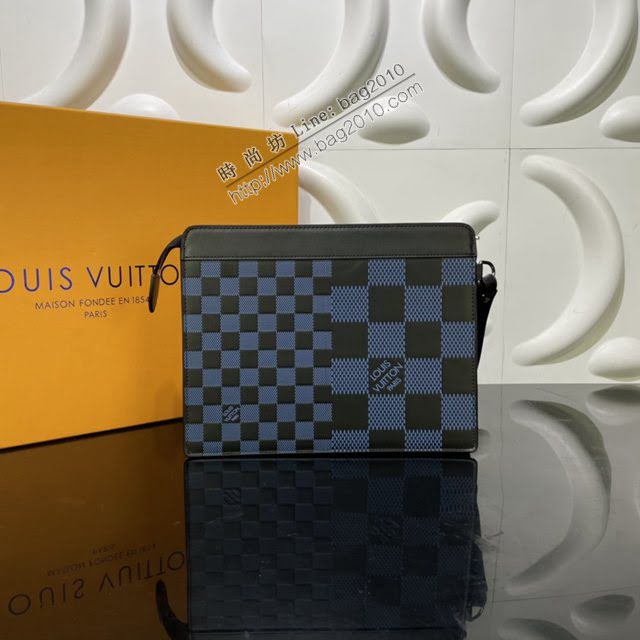 LOUIS VUITTON專櫃新款包包 路易威登Standing手拿包 LV棋盤格牛皮手拿男包  ydh4009